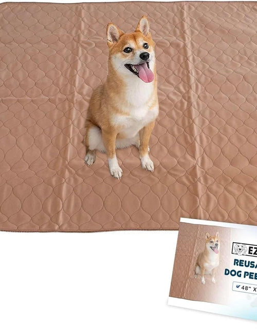 Load image into Gallery viewer, Reusable Dog Pee Pads - Waterproof Training Pads for Dogs - Washable &amp; Sanitary - Rounded Corners - Laminated, Lightweight, Durable - Pet Essentials for Puppy Training and Whelping - 48&quot; X 60&quot;
