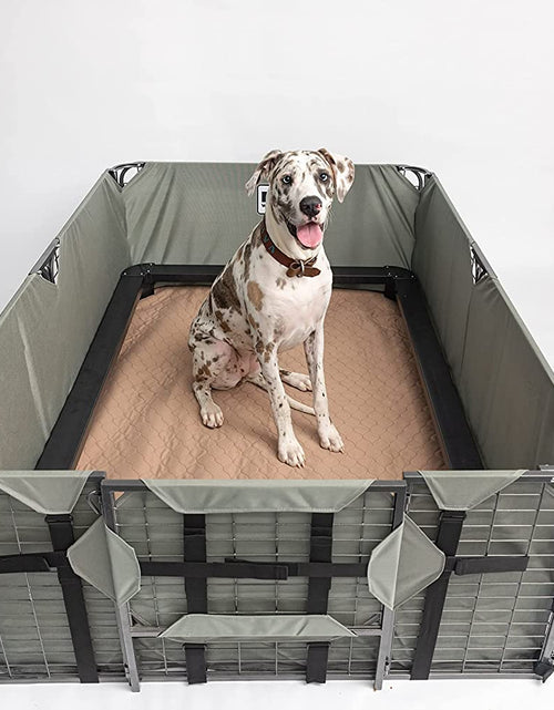 Load image into Gallery viewer, Reusable Dog Pee Pads - Waterproof Training Pads for Dogs - Washable &amp; Sanitary - Rounded Corners - Laminated, Lightweight, Durable - Pet Essentials for Puppy Training and Whelping - 48&quot; X 60&quot;
