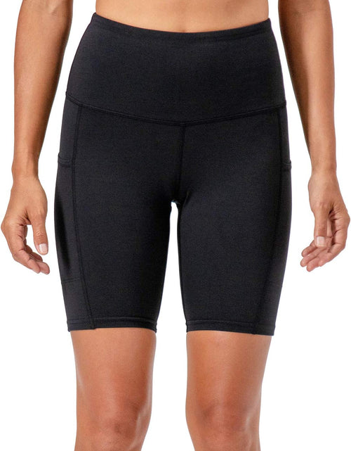 Load image into Gallery viewer, Women&#39;S 2-Pack High Waist Workout Yoga Running Exercise Shorts with Side Pockets
