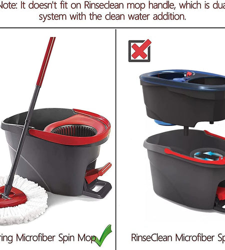 Easywring Spin Mop Refill - Mop Replacement Head,Microfiber Spin Mop Refills, Mop Easy Cleaning Floor Head Mop,Mops Head for Floor Cleaning (4 Pack Blue)