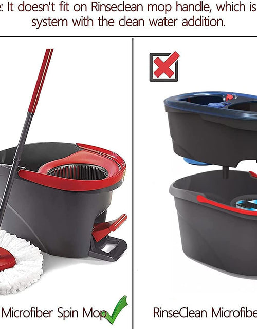 Load image into Gallery viewer, Easywring Spin Mop Refill - Mop Replacement Head,Microfiber Spin Mop Refills, Mop Easy Cleaning Floor Head Mop,Mops Head for Floor Cleaning (4 Pack Blue)
