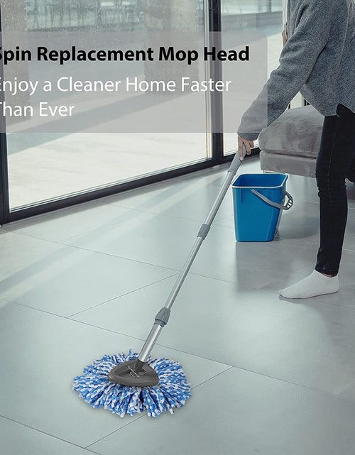 Load image into Gallery viewer, Easywring Spin Mop Refill - Mop Replacement Head,Microfiber Spin Mop Refills, Mop Easy Cleaning Floor Head Mop,Mops Head for Floor Cleaning (4 Pack Blue)
