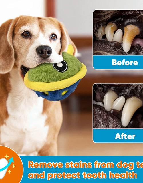 Load image into Gallery viewer, Interactive Dog Toys Ball Self Moving Rolling Balls Plush Dog Toys for Small and Medium Dogs, UFO Bobby
