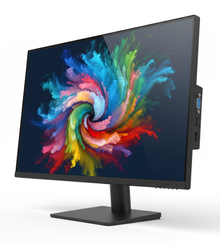 24-Inch Professional Thin 1080P LED Monitor 99% Srgb 2X HDMI VGA Build-In Speakers, Machine Black