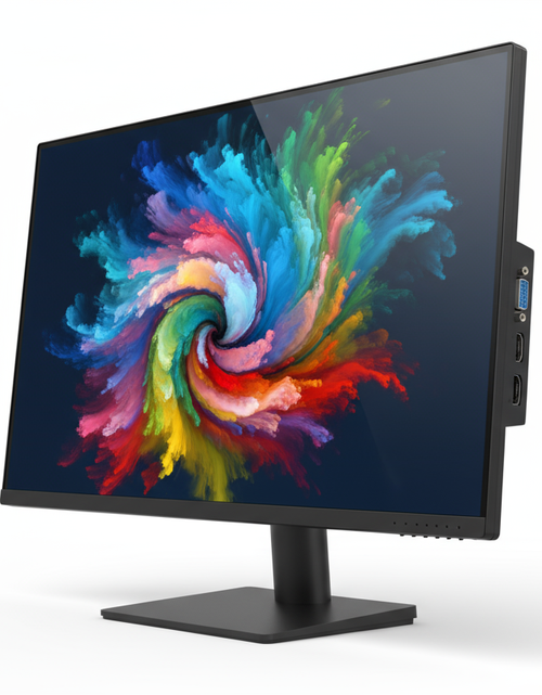 Load image into Gallery viewer, 24-Inch Professional Thin 1080P LED Monitor 99% Srgb 2X HDMI VGA Build-In Speakers, Machine Black
