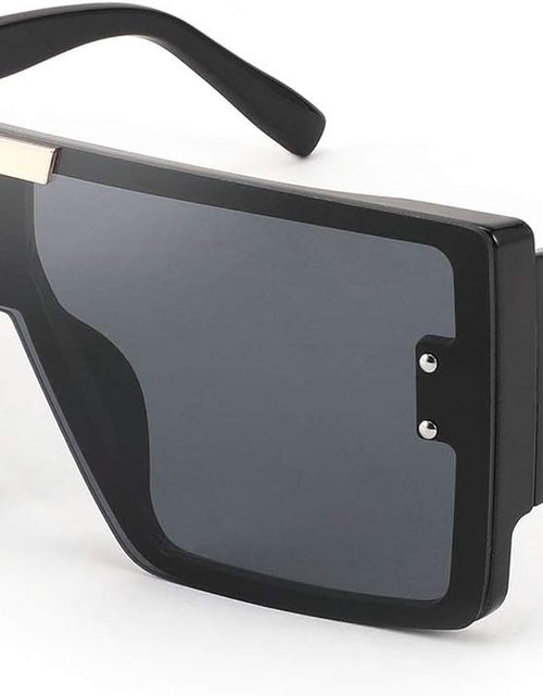 Load image into Gallery viewer, Square Oversized Flat Top Sunglasses with Side Lens Integrated for Women Men B4028

