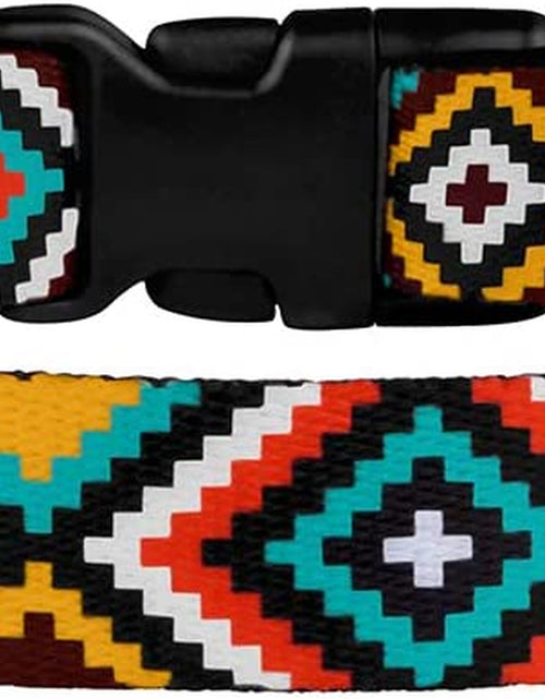 Load image into Gallery viewer, Aztec Dog Collar Adjustable Nylon Tribal Pattern Geometric Pet Collars for Dogs Small Medium Large Puppy
