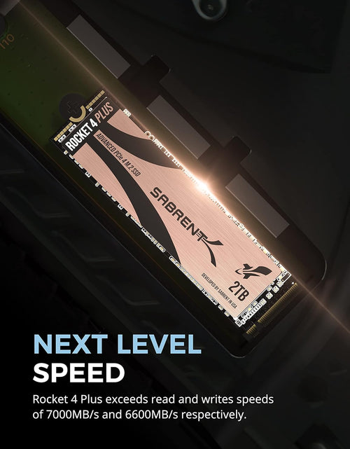 Load image into Gallery viewer, 2TB Rocket 4 plus Nvme 4.0 Gen4 Pcie M.2 Internal Extreme Performance SSD + M.2 Nvme Heatsink for the PS5 Console (SB-RKT4P-PSHS-2TB)
