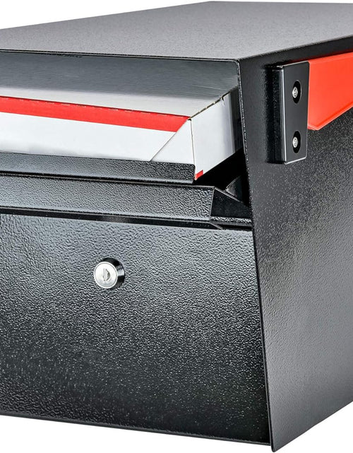 Load image into Gallery viewer, 7506 Mail Manager Curbside Locking Security Mailbox, Black,Large
