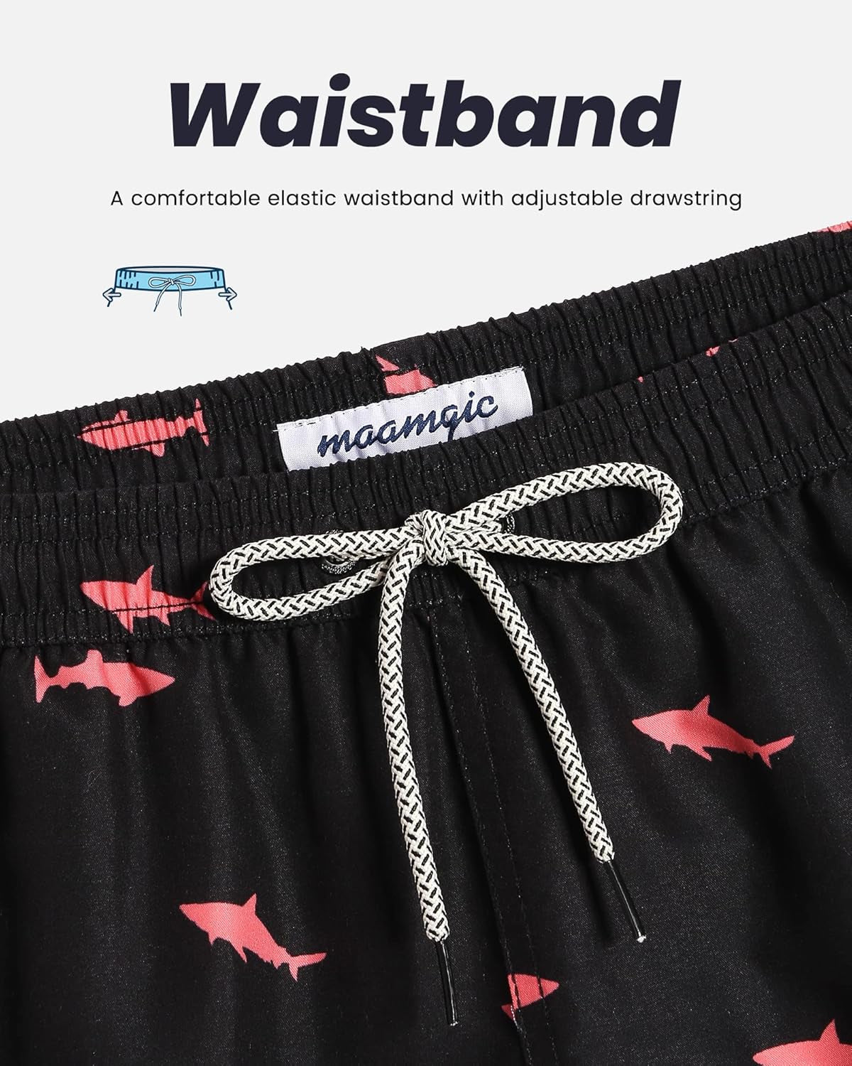 Mens Swim Trunks Quick Dry Swim Shorts with Mesh Lining Funny Swimwear Bathing Suits