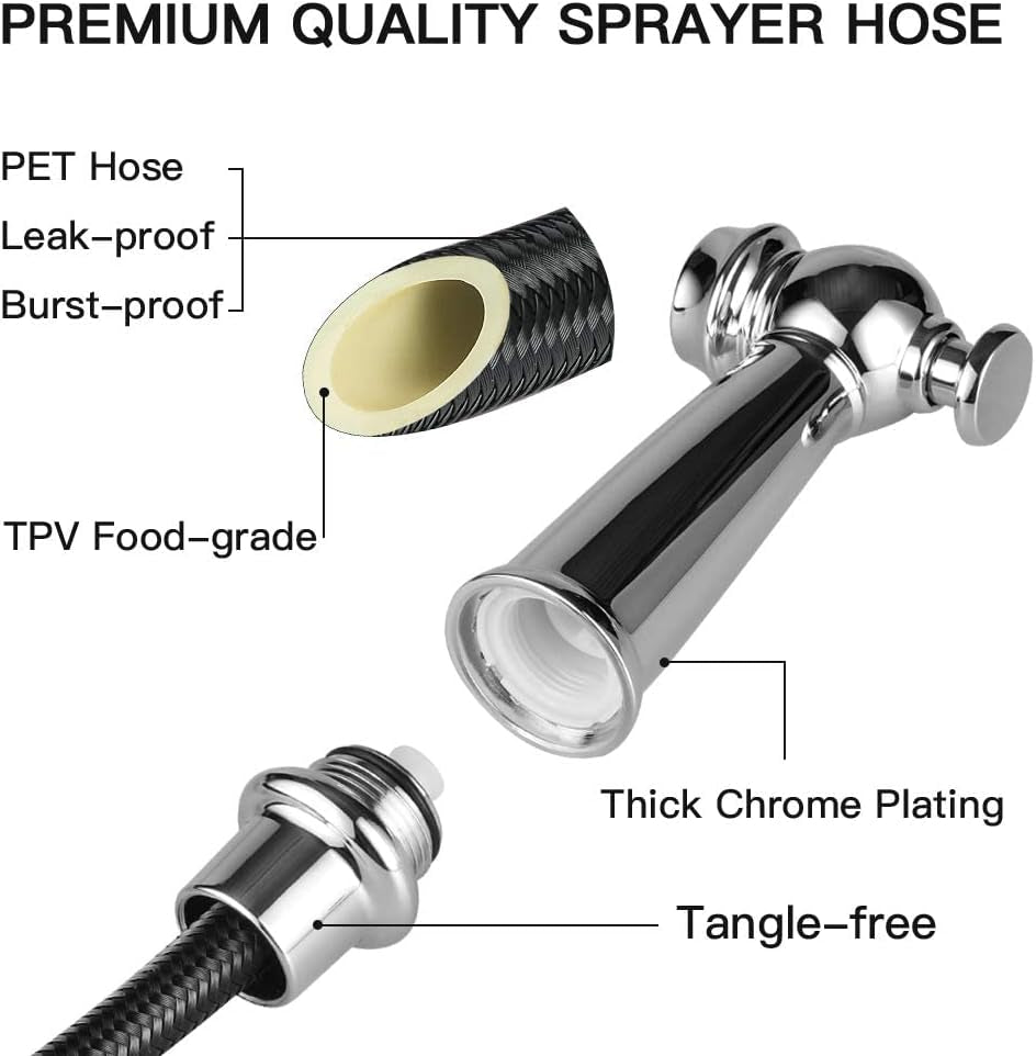 Kitchen Side Sprayer Chrome, Kitchen Sink Sprayer Head Replacement, Kitchen Sink Faucet Sprayer Hose, Kitchen Sprayer Head Replacement,Kitchen Sink Pull Out Spray Head,Kitchen Sink Spray Hose