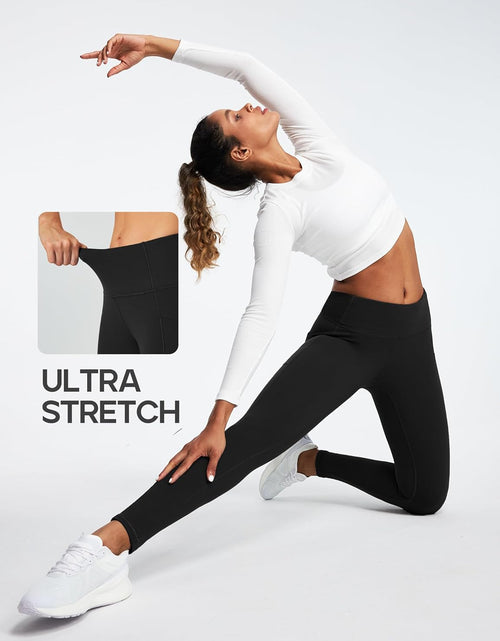 Load image into Gallery viewer, Fleece Lined Leggings with Pockets for Women Thermal Yoga Pants for Women Winter Workout Leggings for Women
