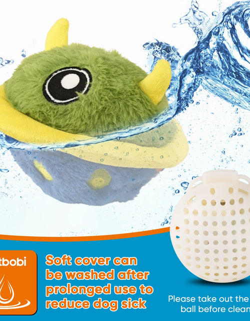 Load image into Gallery viewer, Interactive Dog Toys Ball Self Moving Rolling Balls Plush Dog Toys for Small and Medium Dogs, UFO Bobby
