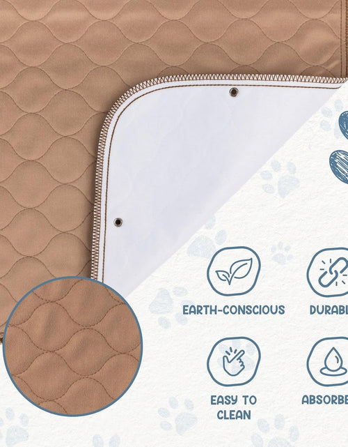 Load image into Gallery viewer, Reusable Dog Pee Pads - Waterproof Training Pads for Dogs - Washable &amp; Sanitary - Rounded Corners - Laminated, Lightweight, Durable - Pet Essentials for Puppy Training and Whelping - 48&quot; X 60&quot;

