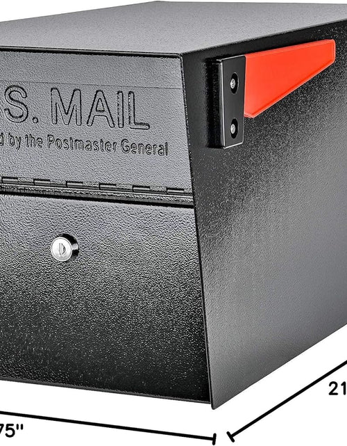 Load image into Gallery viewer, 7506 Mail Manager Curbside Locking Security Mailbox, Black,Large
