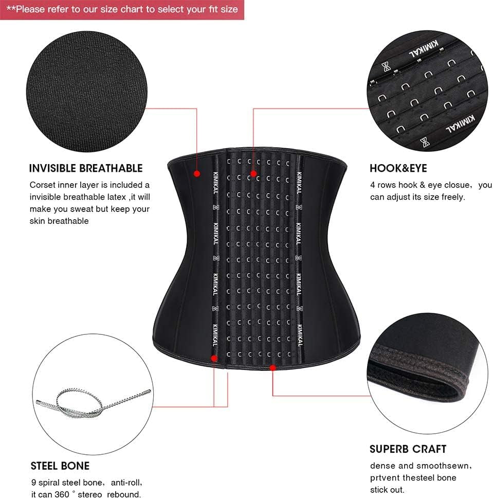 Waist Trainer for Women Long Torso Sport Corset Belt under Clothes Tummy Control Shapewear