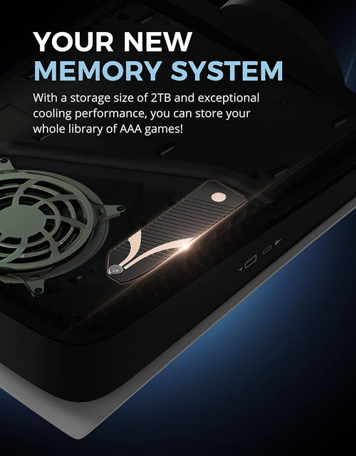 Load image into Gallery viewer, 2TB Rocket 4 plus Nvme 4.0 Gen4 Pcie M.2 Internal Extreme Performance SSD + M.2 Nvme Heatsink for the PS5 Console (SB-RKT4P-PSHS-2TB)
