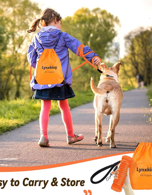 Load image into Gallery viewer, Check Cord Dog Leash Long Lead Training Tracking Line Comfortable Handle Heavy Duty Puppy Rope 10Ft 15Ft 30Ft 50Ft for Small Medium Large Dog
