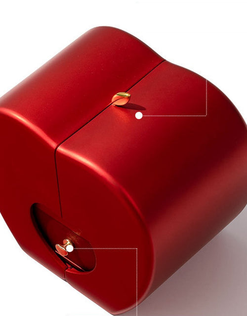 Load image into Gallery viewer, Fashion Jewelry Box Red Apple Christmas Gift Necklace Eternal Rose for Girl Mother'S Day Valentine'S Day Gifts with Artificial Flower Rose Flower Jewelry Box

