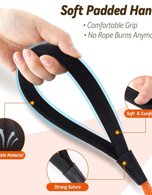 Load image into Gallery viewer, Check Cord Dog Leash Long Lead Training Tracking Line Comfortable Handle Heavy Duty Puppy Rope 10Ft 15Ft 30Ft 50Ft for Small Medium Large Dog
