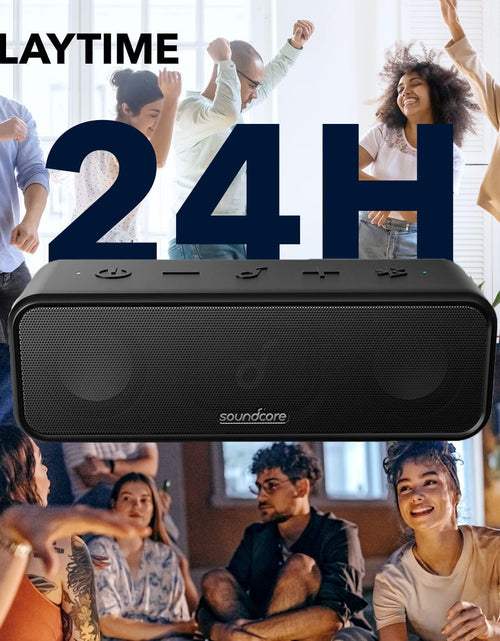 Load image into Gallery viewer, 3 Portable Bluetooth Speaker - Wireless, IPX7 Waterproof, 24H Playtime, Pure Titanium Diaphragm Drivers, Partycast, Bassup, Custom EQ App - for Home, Outdoor, and Beach

