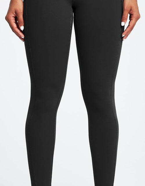 Load image into Gallery viewer, Fleece Lined Leggings with Pockets for Women Thermal Yoga Pants for Women Winter Workout Leggings for Women
