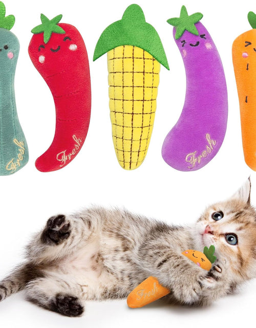 Load image into Gallery viewer, Catnip Toys, Cat Toys, Cat Toys for Indoor Cats, Catnip Toys for Cats, Cat Toys with Catnip, Interactive Cat Toy, Cat Chew Toy, Cat Pillow Toys, Cat Toys for Kittens Kitty
