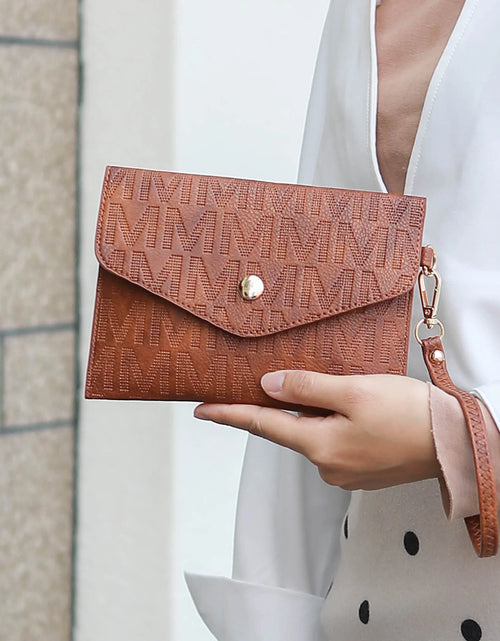 Load image into Gallery viewer, Edelyn Women&#39;S Tote Bag, Small Tote Handbag, Pouch Purse &amp; Wristlet Wallet, Signature Handbag 4 Pcs Set by Mia K
