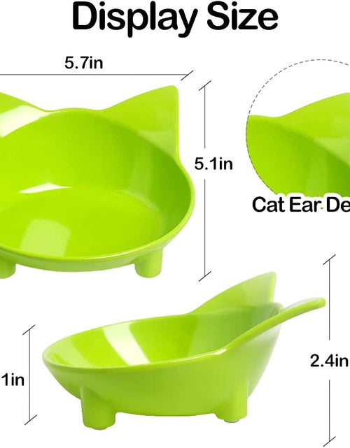 Load image into Gallery viewer, Cat Bowl Cat Food Bowls Non Slip Dog Dish Pet Food Bowls Shallow Cat Water Bowl Cat Feeding Wide Bowls to Stress Relief of Whisker Fatigue Pet Bowl of Dogs Cats Rabbits Puppy(3 Pack)
