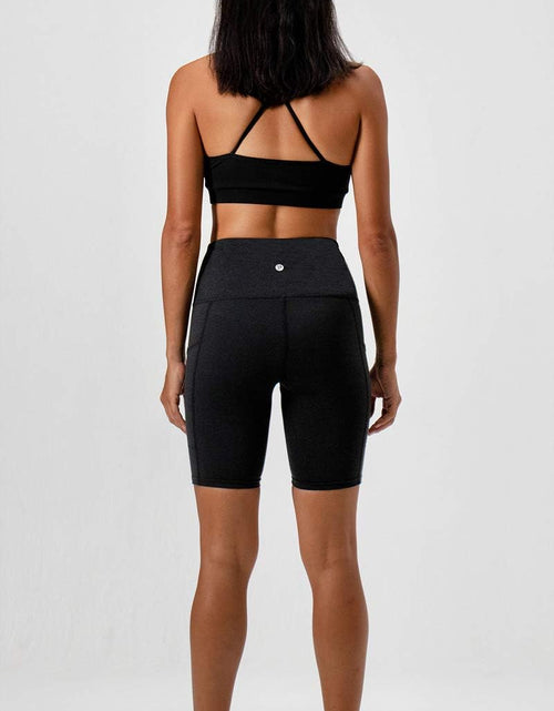 Load image into Gallery viewer, Women&#39;S 2-Pack High Waist Workout Yoga Running Exercise Shorts with Side Pockets
