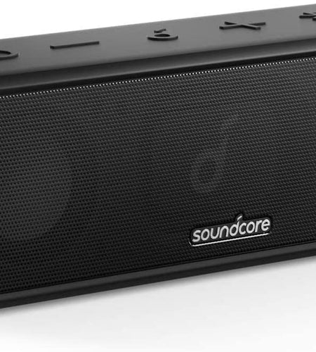 3 Portable Bluetooth Speaker - Wireless, IPX7 Waterproof, 24H Playtime, Pure Titanium Diaphragm Drivers, Partycast, Bassup, Custom EQ App - for Home, Outdoor, and Beach