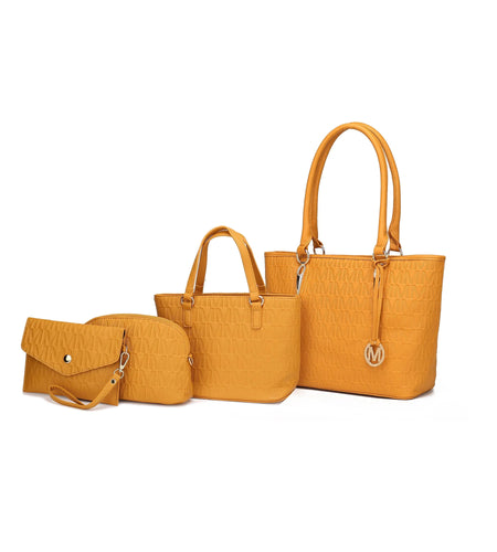 Edelyn Women'S Tote Bag, Small Tote Handbag, Pouch Purse & Wristlet Wallet, Signature Handbag 4 Pcs Set by Mia K