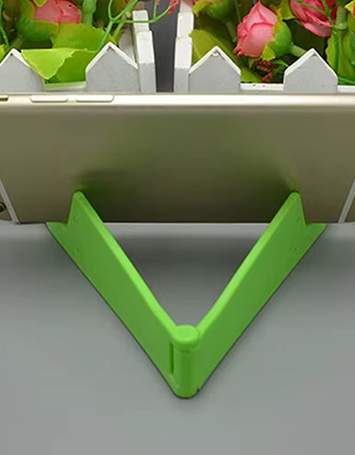 Load image into Gallery viewer, New  V Shape Foldable Mobile Cell Phone Stand Holder Adjustable Support Phone Holder for Smartphone Tablet Mount
