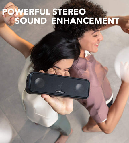 3 Portable Bluetooth Speaker - Wireless, IPX7 Waterproof, 24H Playtime, Pure Titanium Diaphragm Drivers, Partycast, Bassup, Custom EQ App - for Home, Outdoor, and Beach