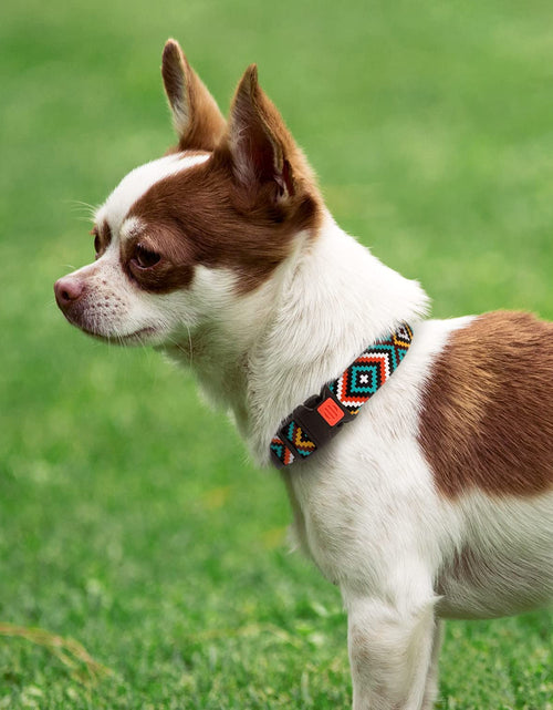 Load image into Gallery viewer, Aztec Dog Collar Adjustable Nylon Tribal Pattern Geometric Pet Collars for Dogs Small Medium Large Puppy
