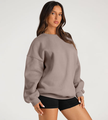 Oversized Sweatshirts for Women Crewneck Y2K Hoodies Sweaters Casual Tops Comfy Fall Fashion Pullover Outfits Winter Clothes