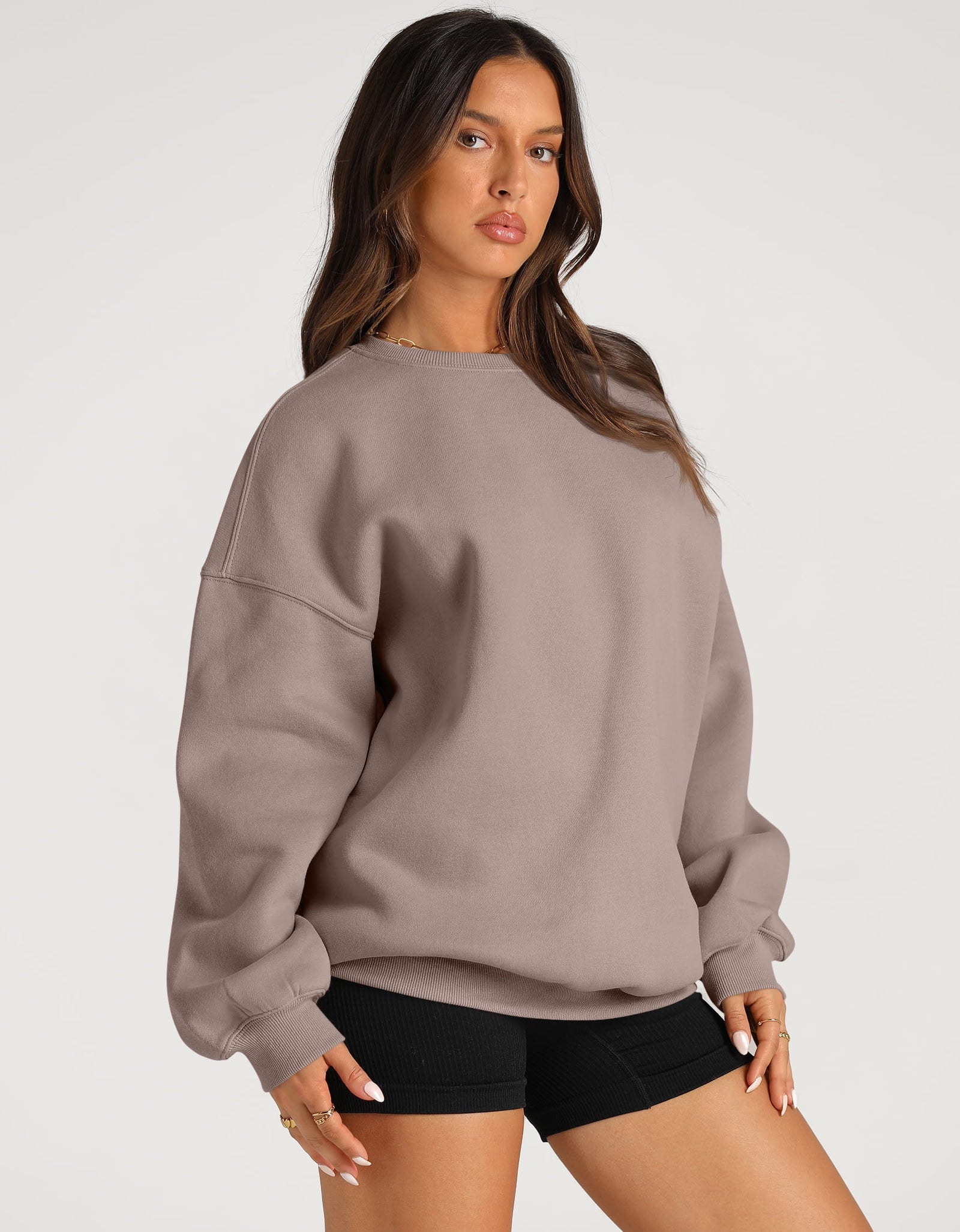 Oversized Sweatshirts for Women Crewneck Y2K Hoodies Sweaters Casual Tops Comfy Fall Fashion Pullover Outfits Winter Clothes