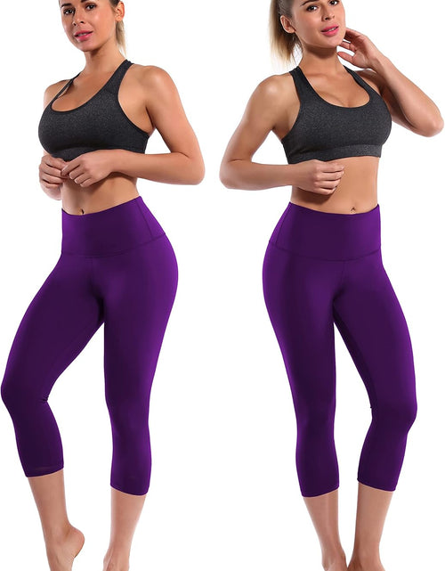 Load image into Gallery viewer, 19&quot; Basic/Out Pockets High Waist Yoga Pants Women Workout Running Leggings Tummy Control
