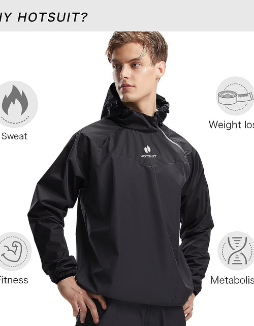 Load image into Gallery viewer, Sauna Suit Jacket Men Weight Loss Gym Exercise Sweat Suits Gym Workout
