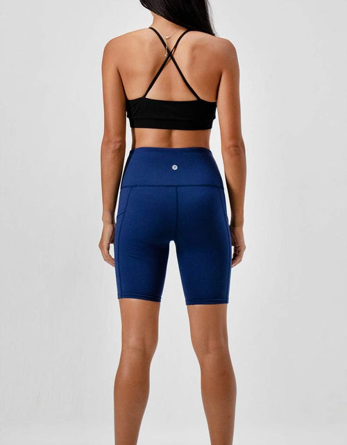 Load image into Gallery viewer, Women&#39;S 2-Pack High Waist Workout Yoga Running Exercise Shorts with Side Pockets
