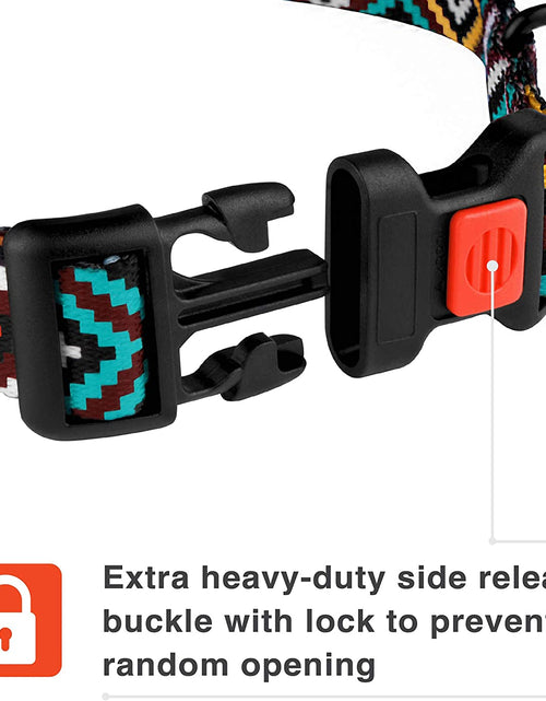 Load image into Gallery viewer, Aztec Dog Collar Adjustable Nylon Tribal Pattern Geometric Pet Collars for Dogs Small Medium Large Puppy
