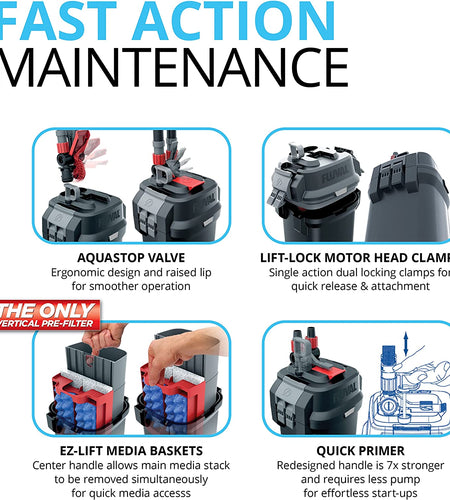 407 Perfomance Canister Filter - for Aquariums up to 100 Gallons - Aquarium Canister Filter