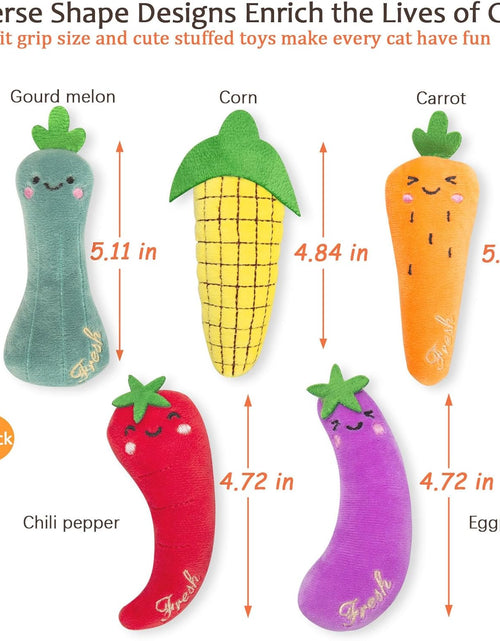 Load image into Gallery viewer, Catnip Toys, Cat Toys, Cat Toys for Indoor Cats, Catnip Toys for Cats, Cat Toys with Catnip, Interactive Cat Toy, Cat Chew Toy, Cat Pillow Toys, Cat Toys for Kittens Kitty
