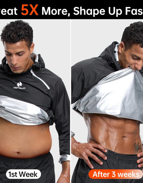 Load image into Gallery viewer, Sauna Suit Jacket Men Weight Loss Gym Exercise Sweat Suits Gym Workout
