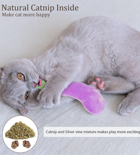 Catnip Toys, Cat Toys, Cat Toys for Indoor Cats, Catnip Toys for Cats, Cat Toys with Catnip, Interactive Cat Toy, Cat Chew Toy, Cat Pillow Toys, Cat Toys for Kittens Kitty