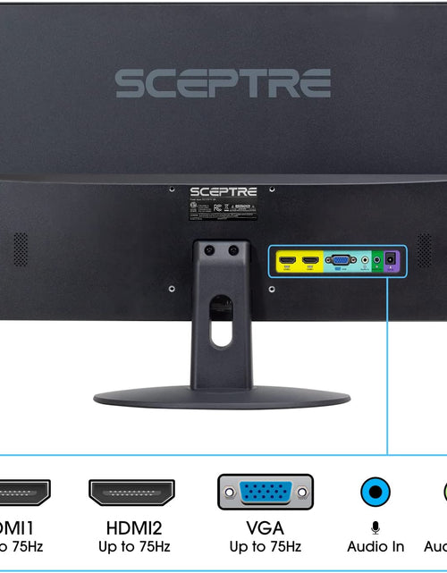 Load image into Gallery viewer, E249W-19203R 24-Inch FHD LED Gaming Monitor 2X HDMI VGA 75Hz Build-In Speakers, Machine Black
