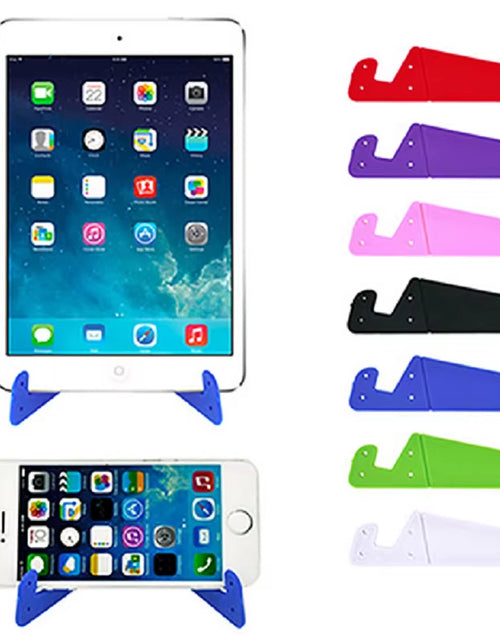 Load image into Gallery viewer, New  V Shape Foldable Mobile Cell Phone Stand Holder Adjustable Support Phone Holder for Smartphone Tablet Mount

