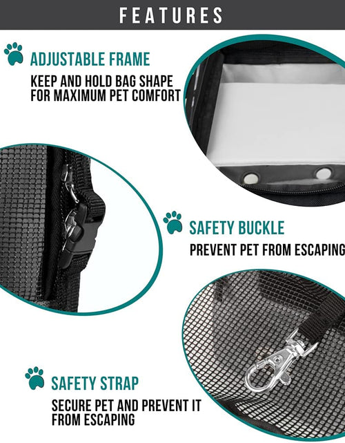 Load image into Gallery viewer, Airline Approved Dog Purse Carrier | Soft-Sided Pet Carrier for Small Dog, Cat, Puppy, Kitten | Portable Stylish Pet Travel Handbag | Ventilated Breathable Mesh, Sherpa Bed
