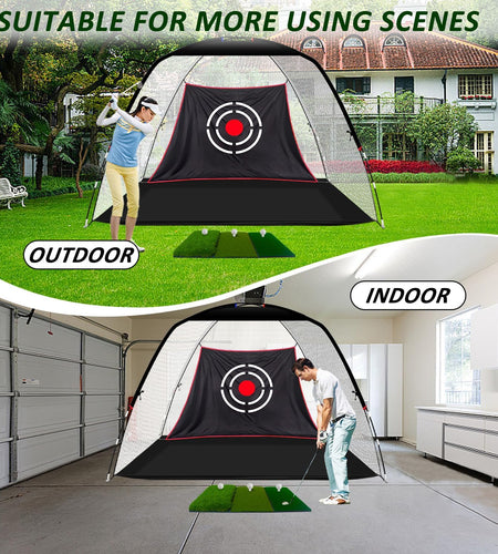 Golf Nets,Golf Net for Backyard Driving,Golf Practice Net,Indoor Golf Net,Practice Golf Net with Carry Bag and Target Cloth(Size Optional)