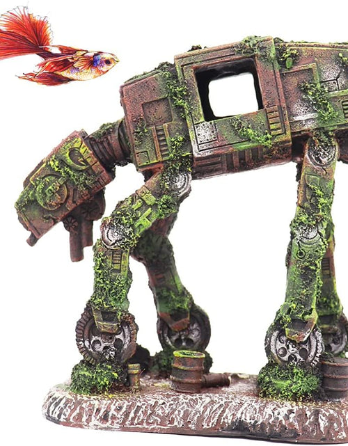 Load image into Gallery viewer, Robot Dog Cool Walking Land Tank Aquarium Ornament Fish Tank Decorations for Betta
